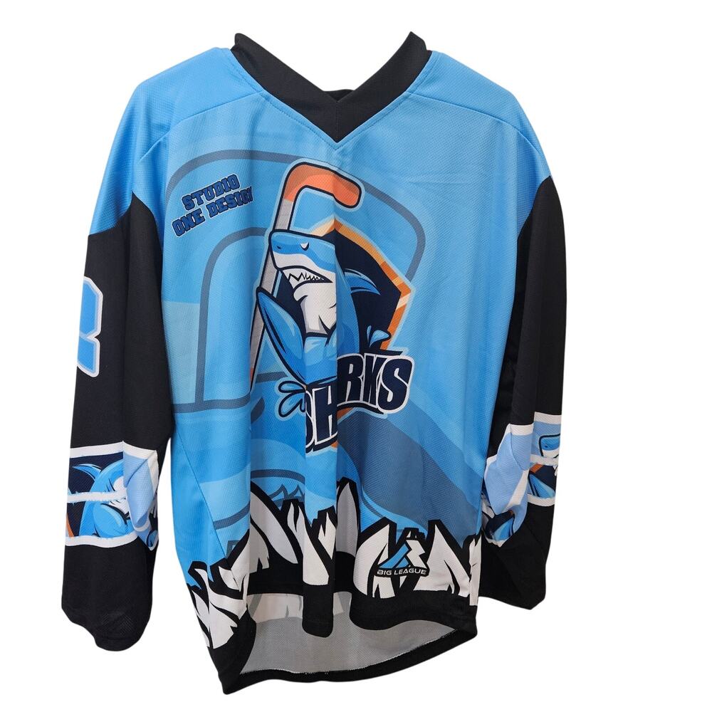 "Sharks"‎ Hockey Jersey, Size Medium